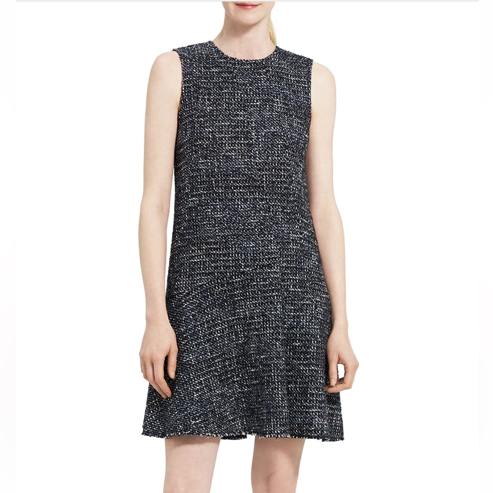 Theory Sleeveless Tweed Dress